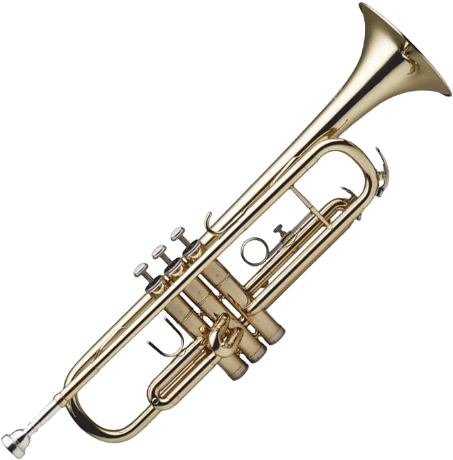 Classic Brass Trumpet PNG Image