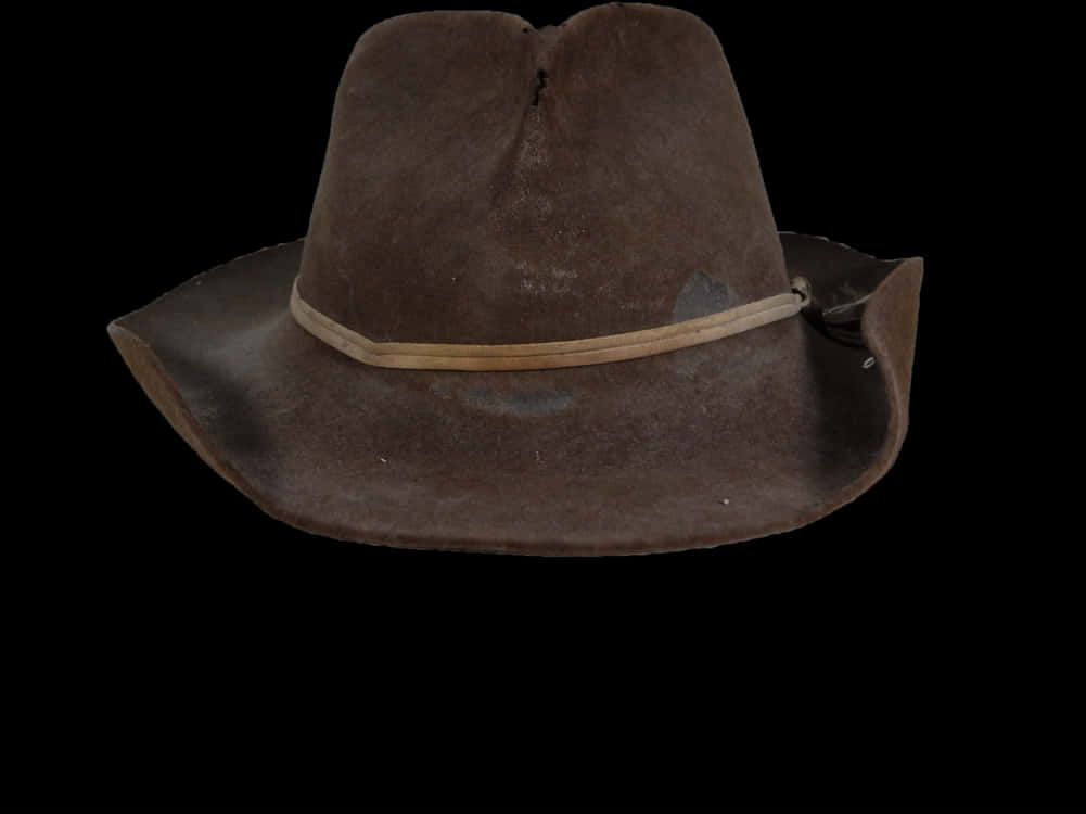 Classic Brown Cowboy Hat PNG Image