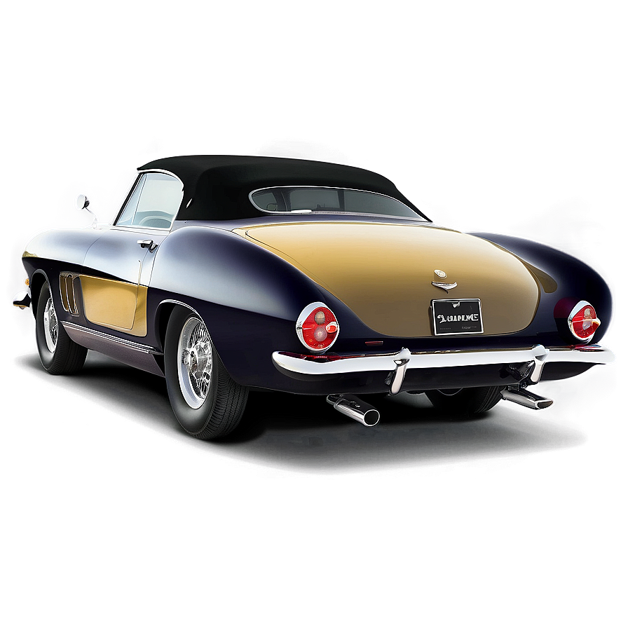 Classic Car Backside Png Rfv PNG Image