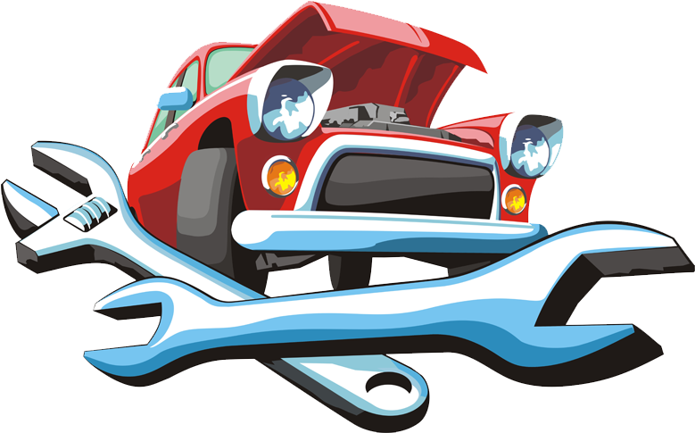 Classic Car Maintenance Tools PNG Image