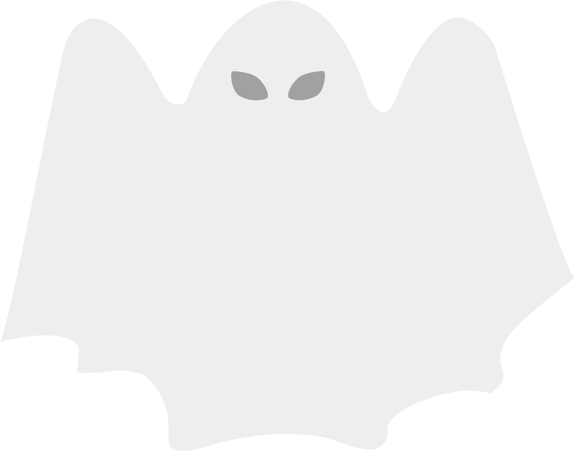 Classic Cartoon Ghost Illustration PNG Image