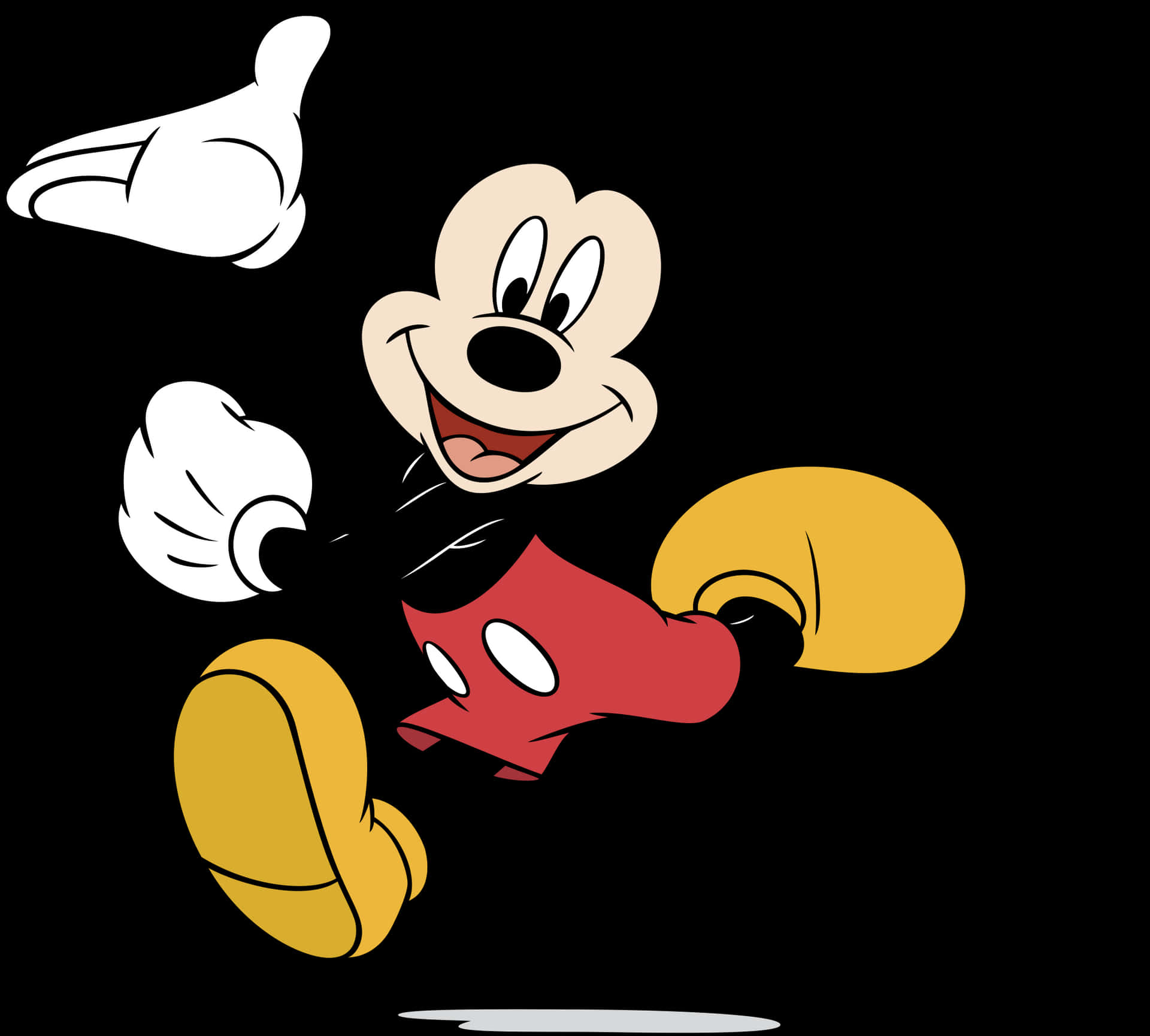 Classic Cartoon Mouse Character PNG Image