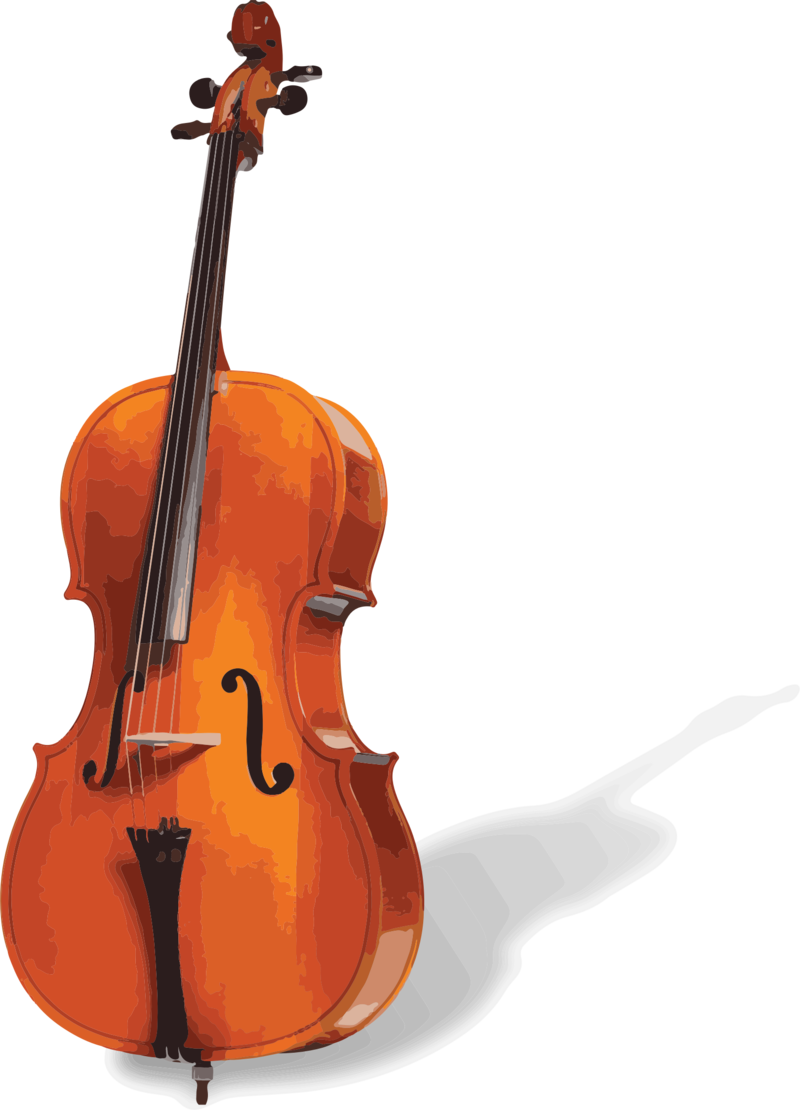 Classic Cello Artwork PNG Image