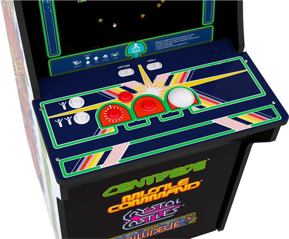 Classic Centipede Arcade Cabinet PNG Image