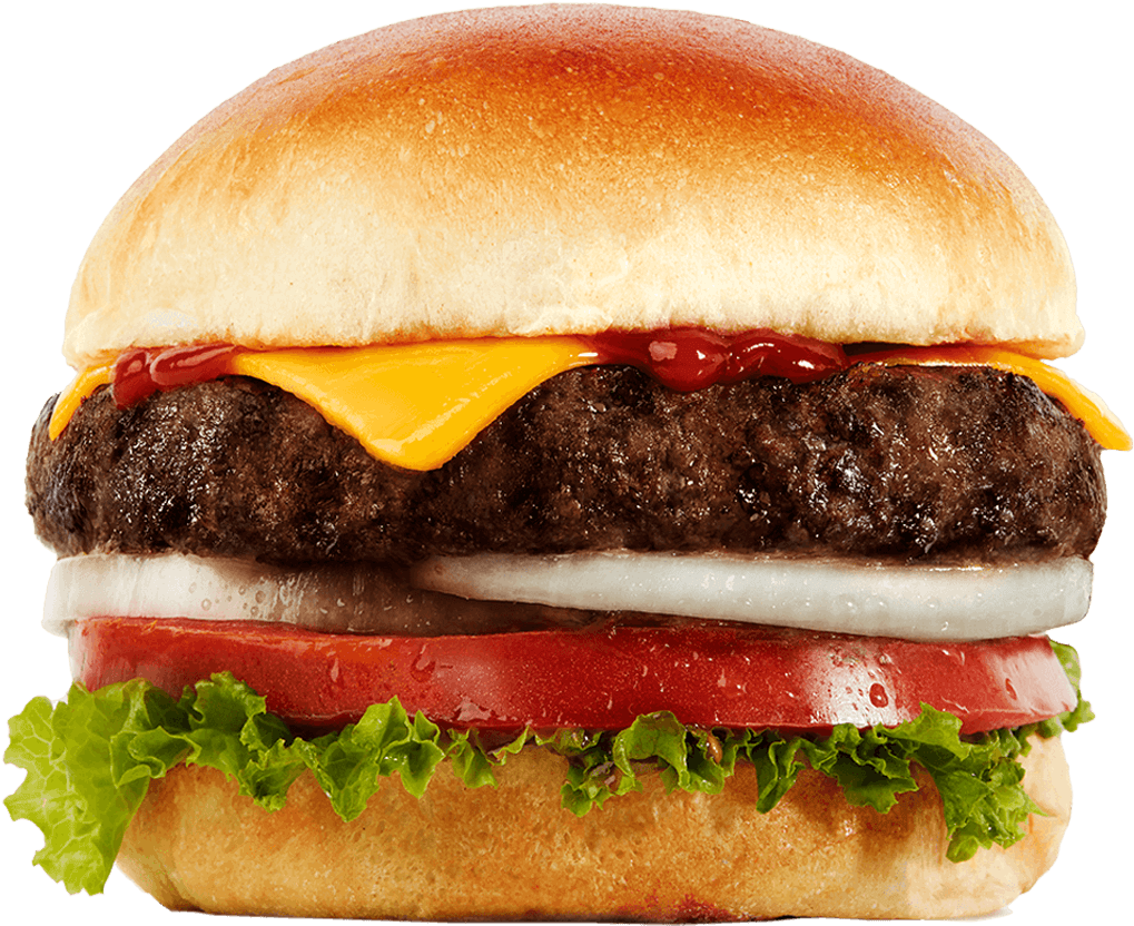 Classic Cheeseburger Deliciousness PNG Image