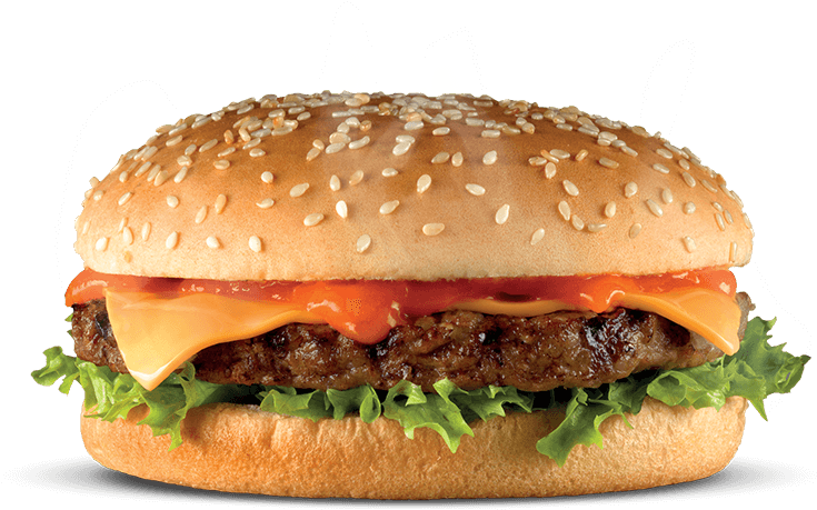 Classic Cheeseburger Transparent Background.png PNG Image