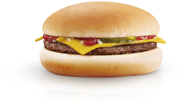 Classic Cheeseburger Transparent Background PNG Image