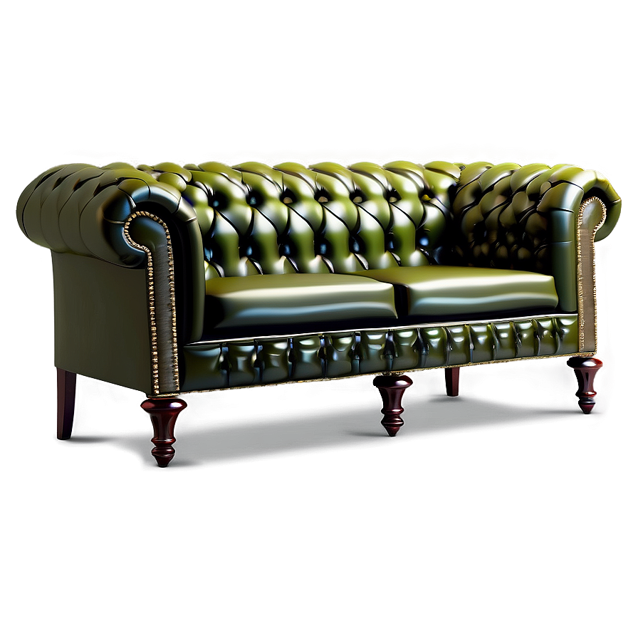 Classic Chesterfield Couch Png 05252024 PNG Image