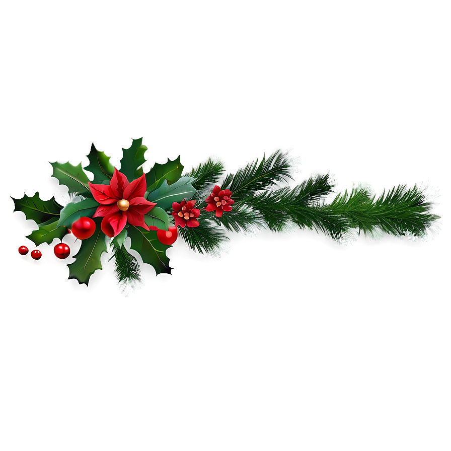 Classic Christmas Border Png 36 PNG Image