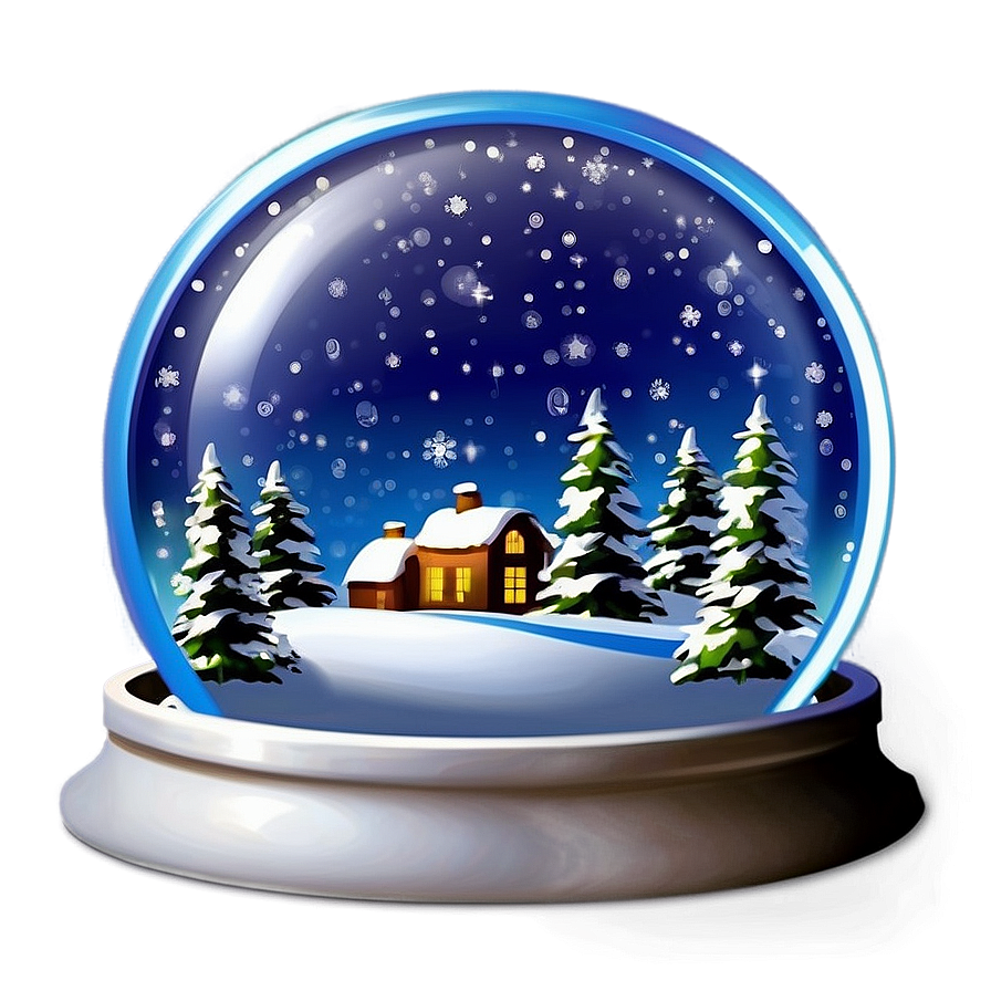 Classic Christmas Snow Globe Png Ehh69 PNG Image