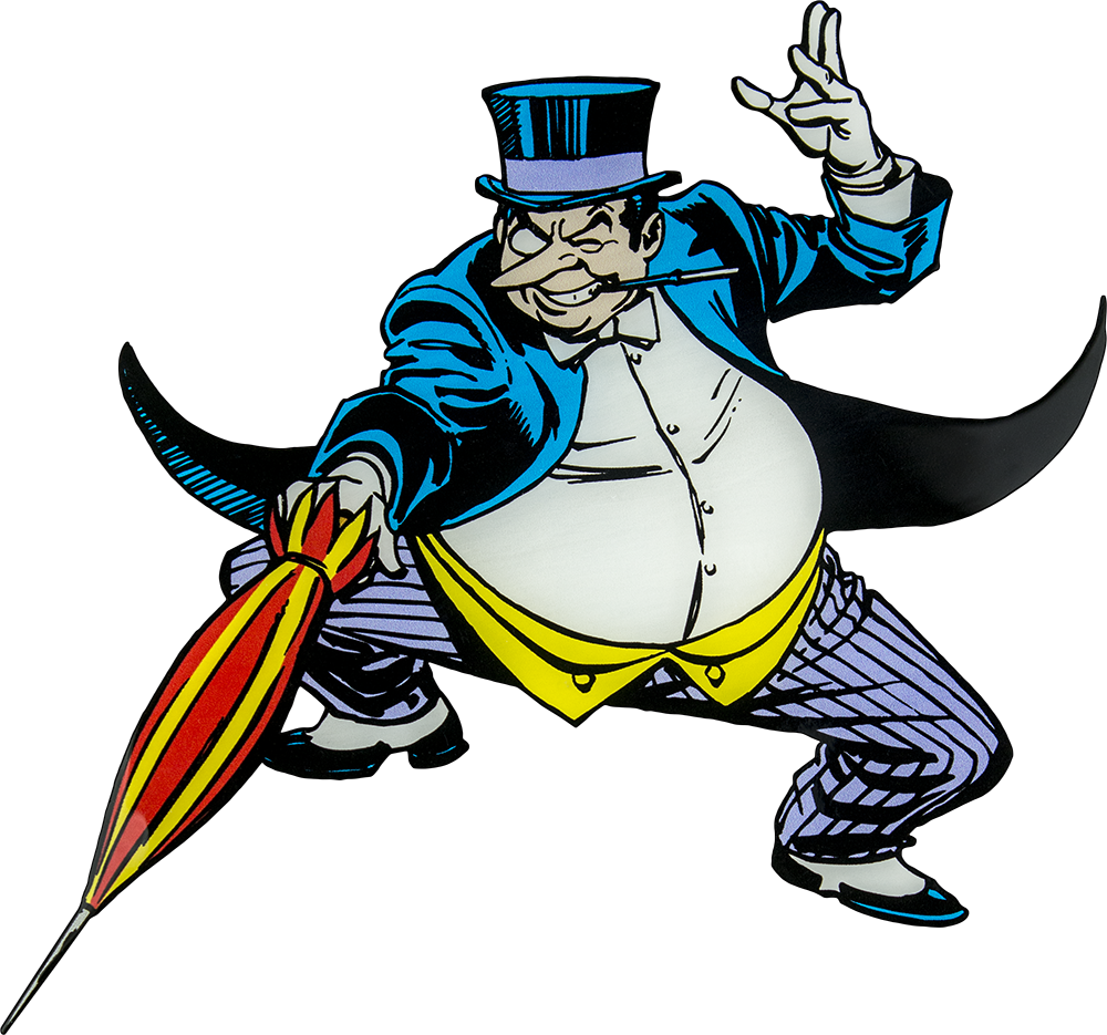 Classic Comic Book Villain Pose PNG Image