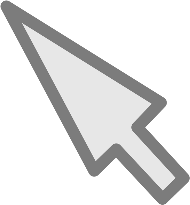 Classic Computer Mouse Pointer PNG Image