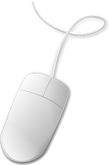 Classic Computer Mouse Vector PNG Image