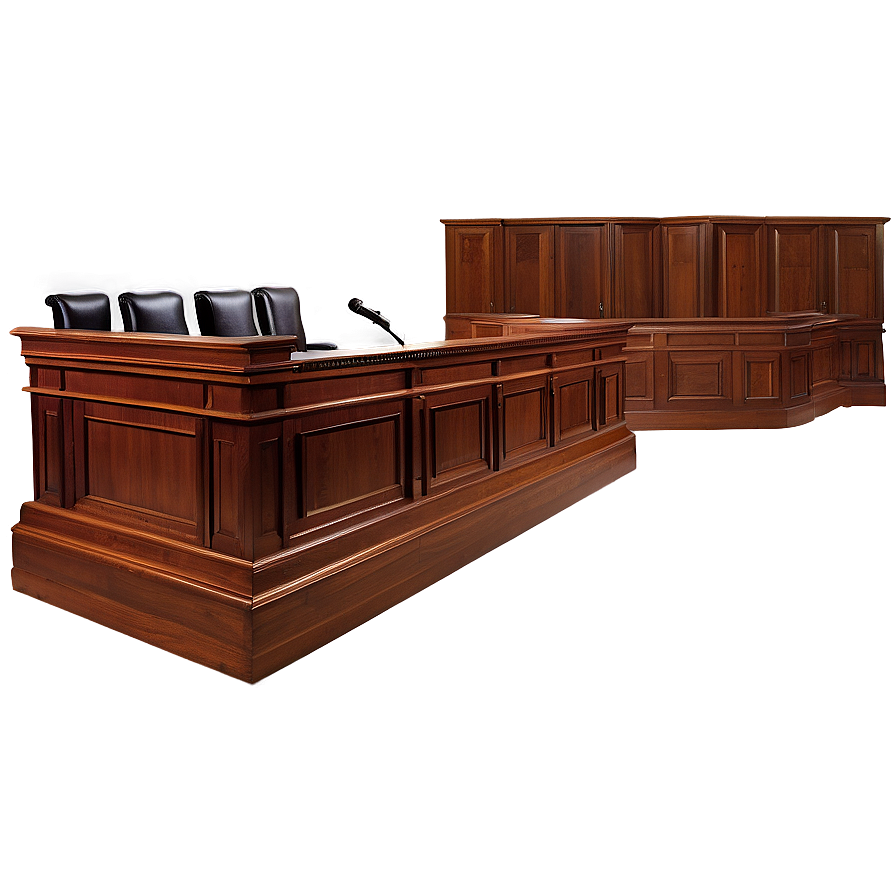 Classic Courtroom Setup Png 7 PNG Image