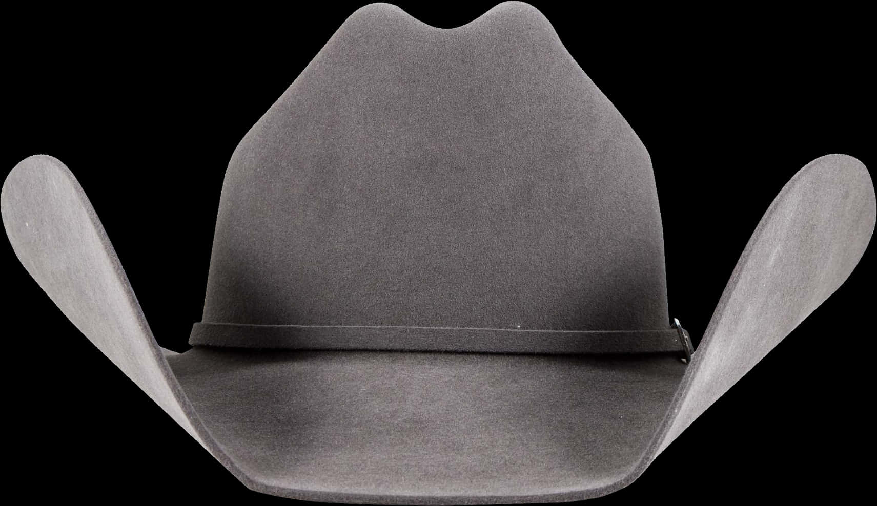 Classic Cowboy Hat Isolatedon Black PNG Image