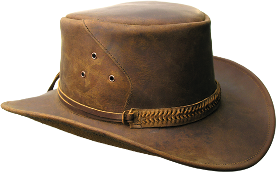 Classic Cowboy Hat Leather PNG Image