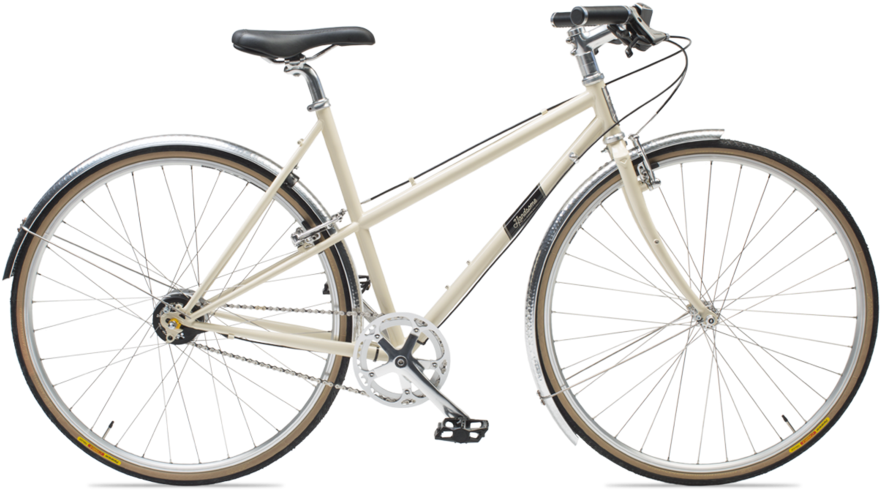 Classic Cream City Bike PNG Image