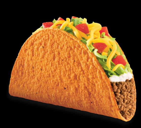 Classic Crispy Taco PNG Image