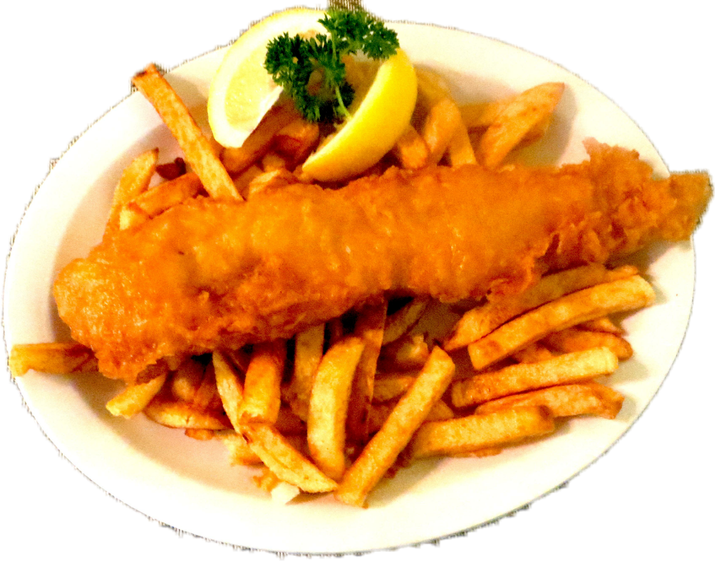 Classic Fishand Chips Dish PNG Image