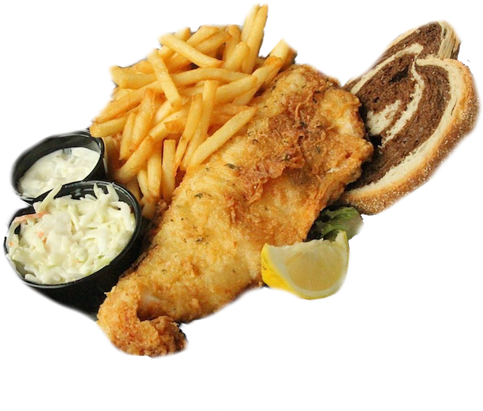 Classic Fishand Chips Meal PNG Image