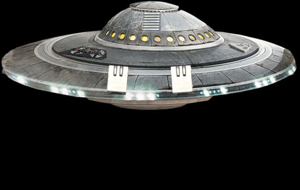 Classic Flying Saucer U F O PNG Image