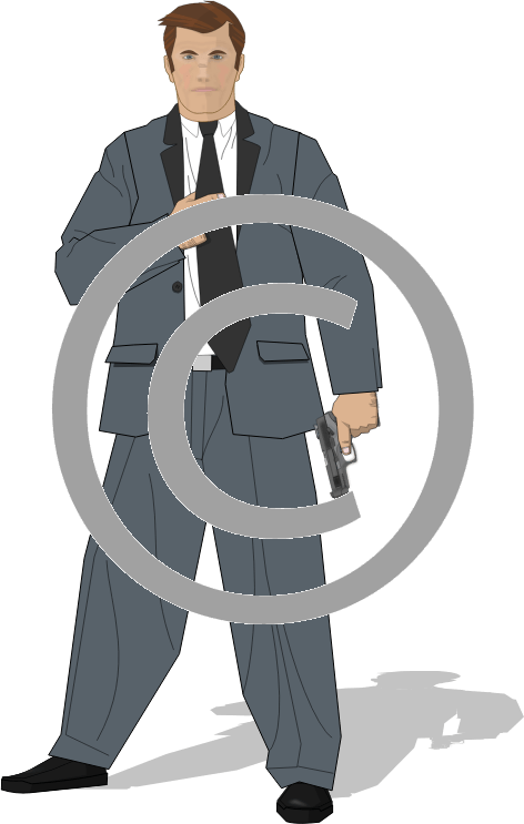 Classic Gangster Cartoon Character PNG Image