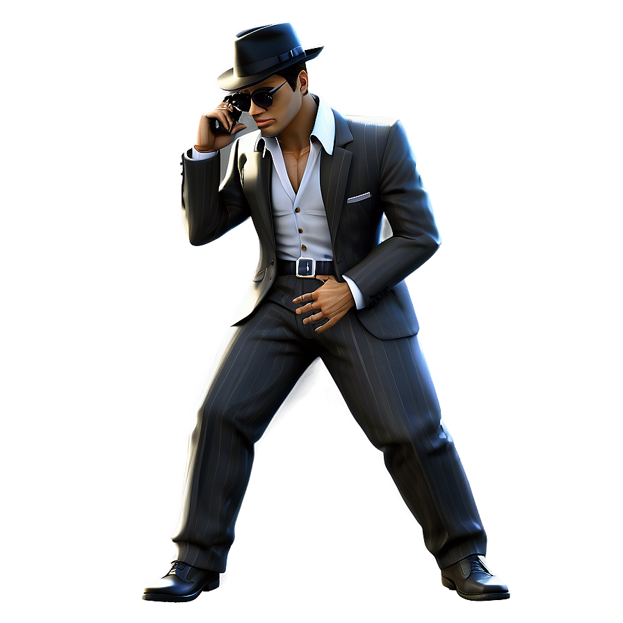 Classic Gangster Outfit Png Utk PNG Image