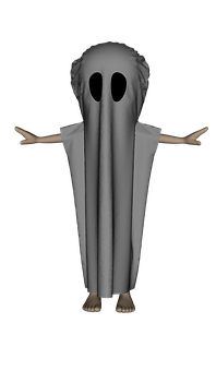 Classic Ghost Costume PNG Image