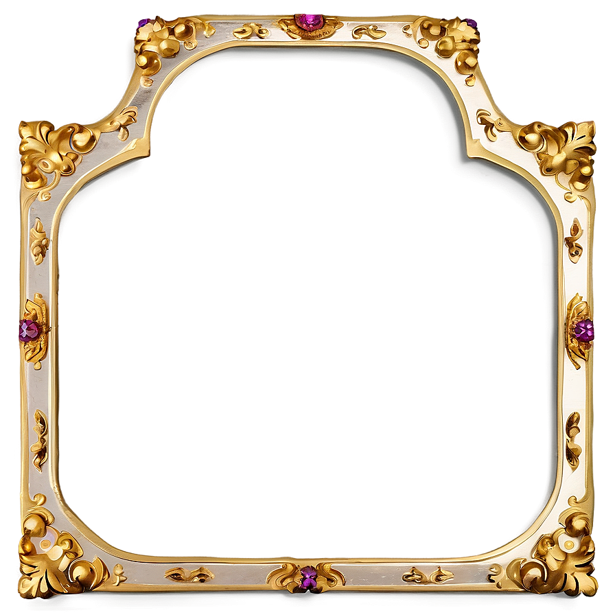 Classic Gold Frame Border Png Ftp52 PNG Image