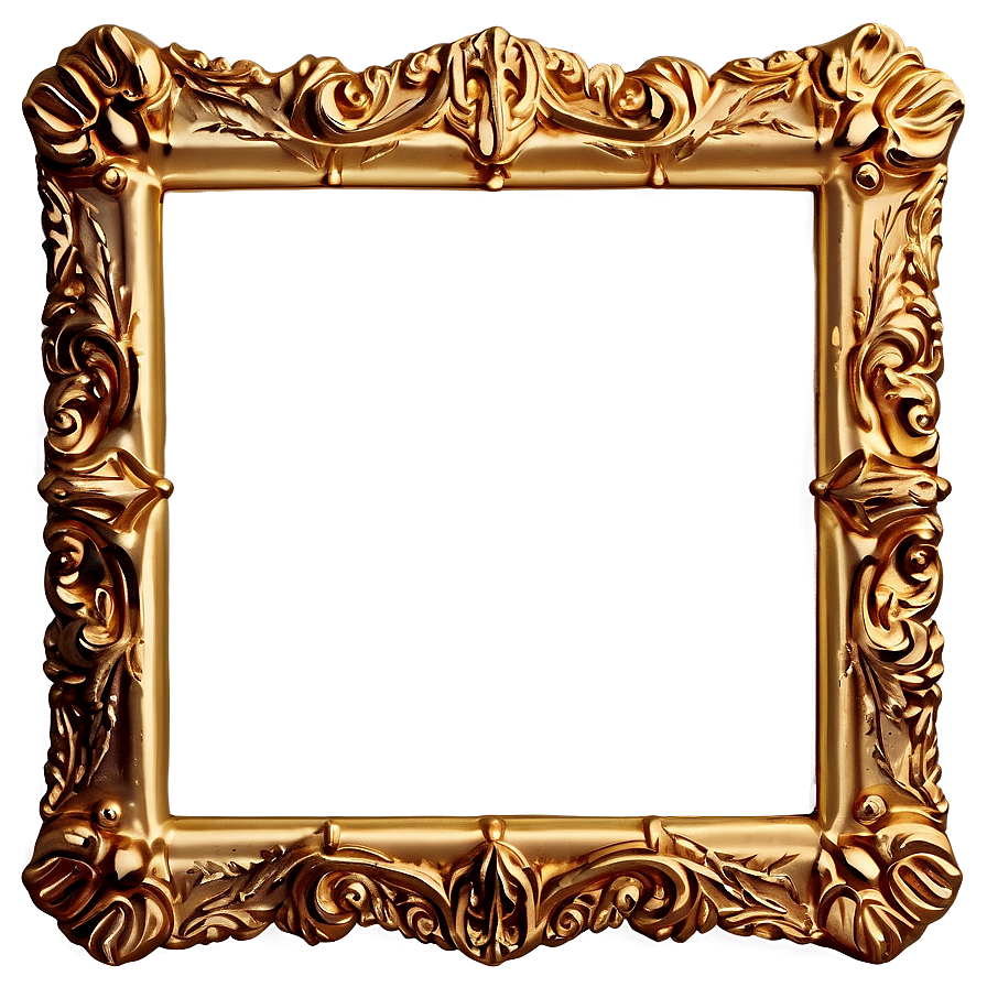 Classic Gold Frame Border Png Hjy5 PNG Image