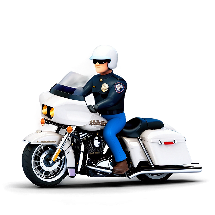 Classic Harley Cop Bike Png 47 PNG Image