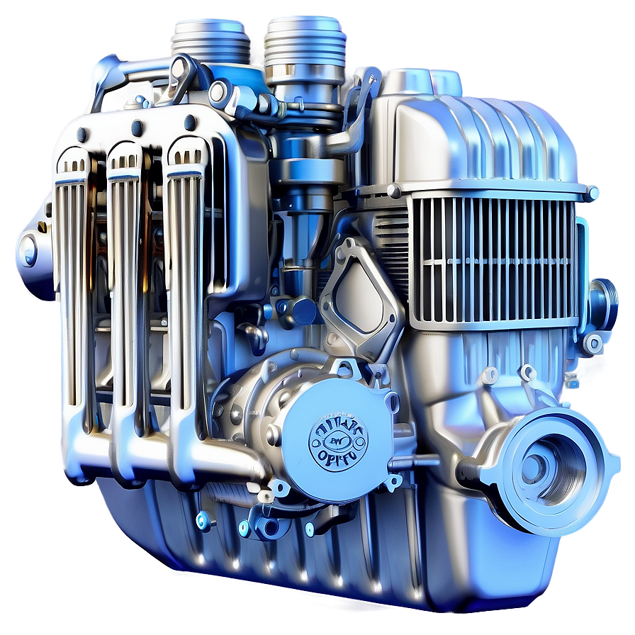 Classic Harley Engine Blueprint Png Djv PNG Image