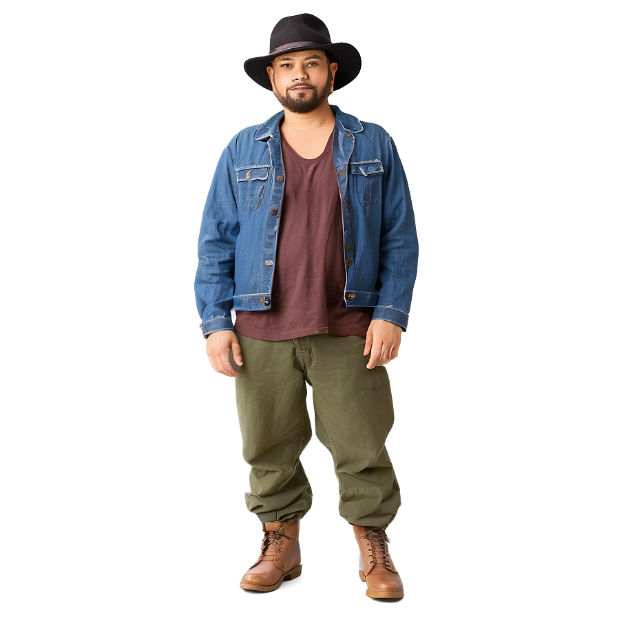 Classic Hobo Outfit Png 06242024 PNG Image