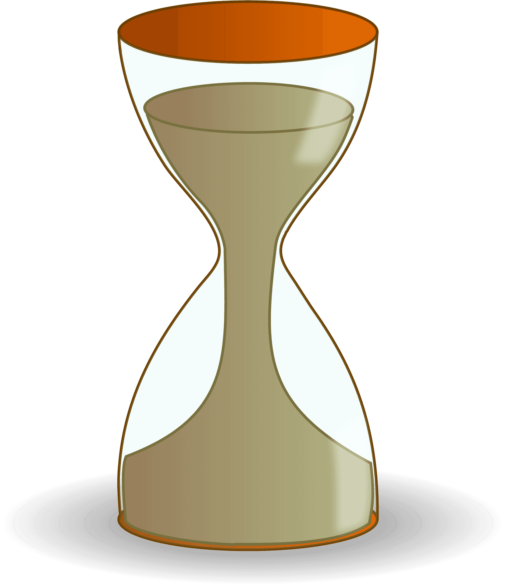 Classic Hourglass Illustration PNG Image