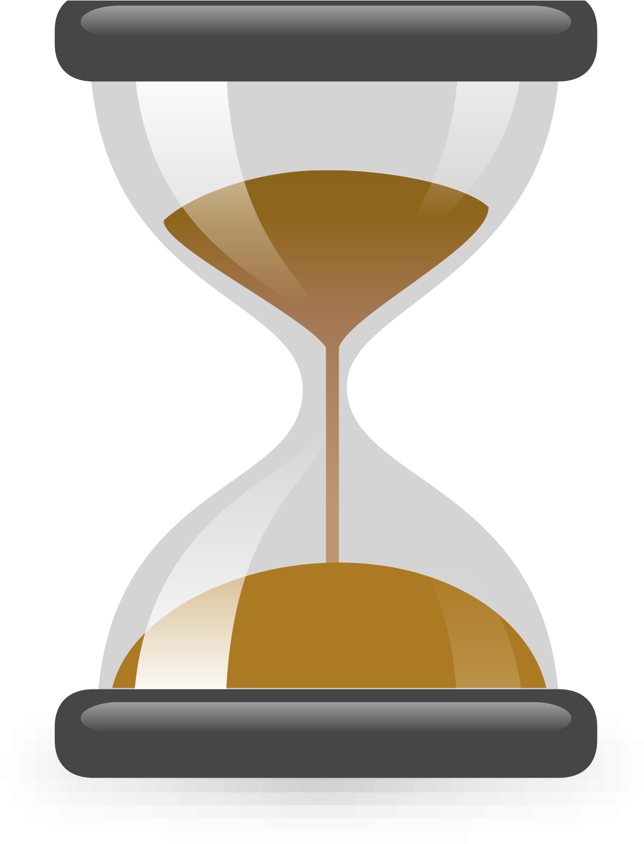 Classic Hourglass Time Passing PNG Image