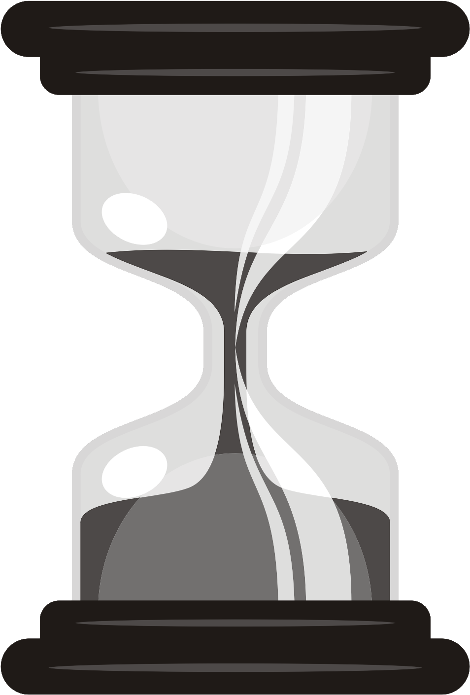 Classic Hourglass Vector Illustration PNG Image