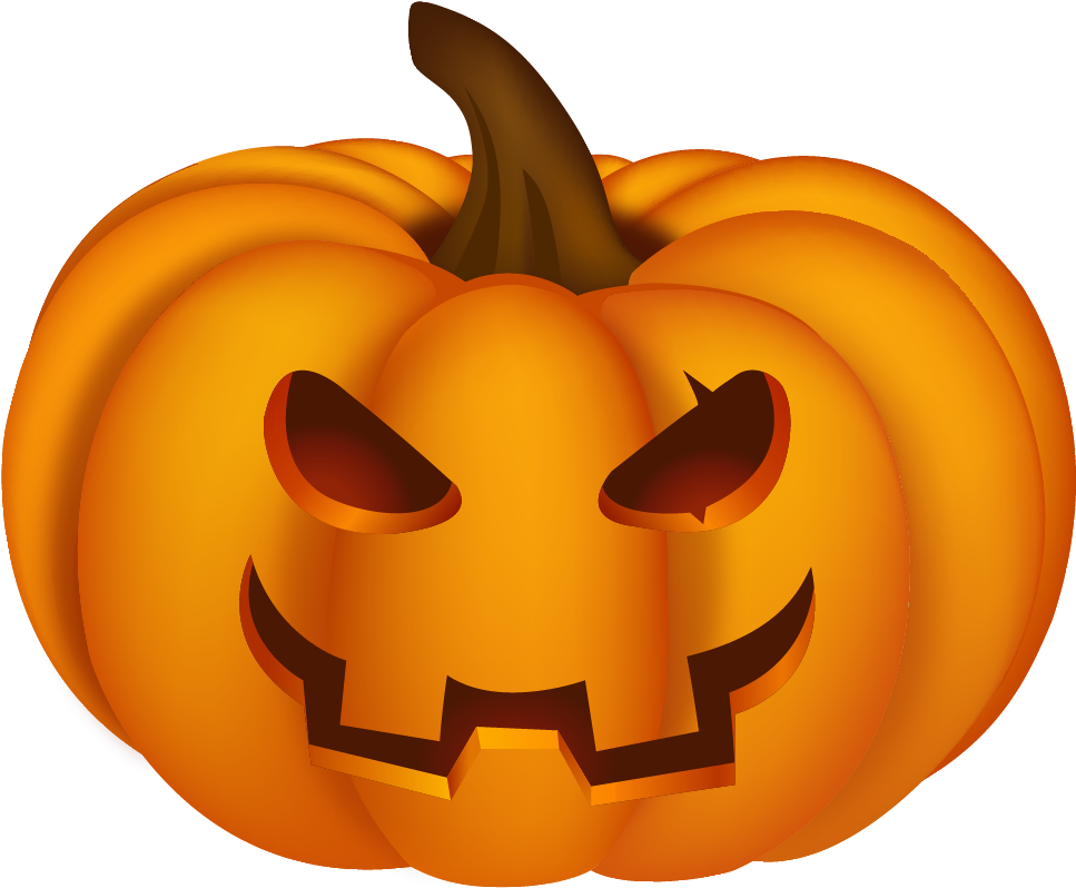 Classic Jack O Lantern Face PNG Image