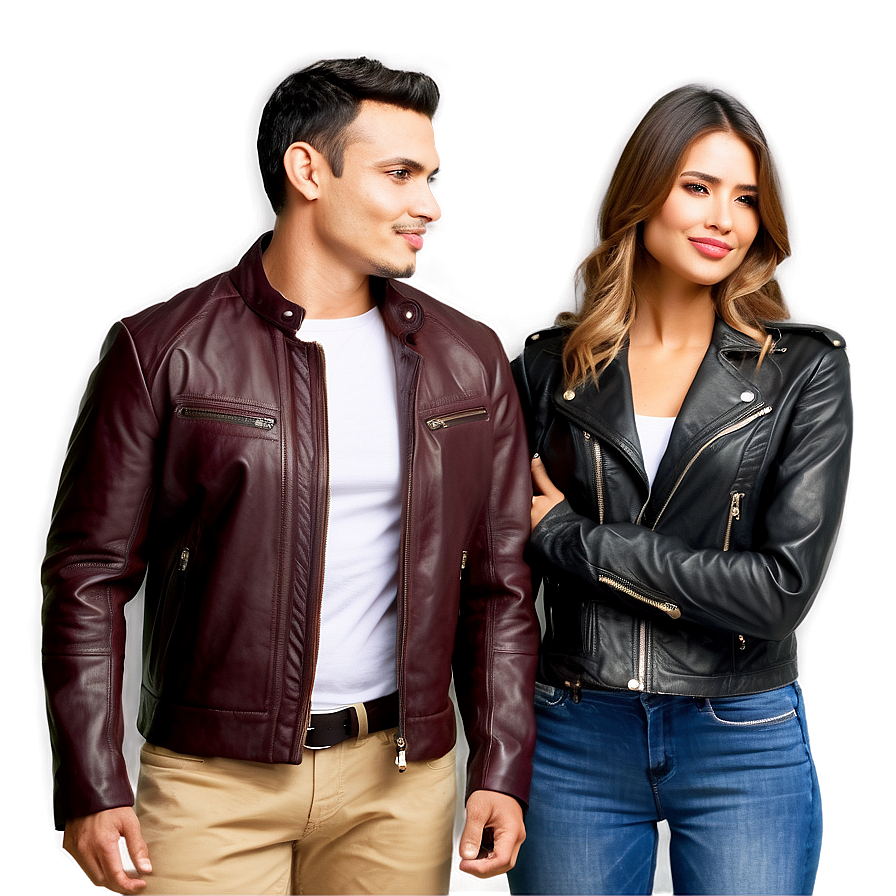 Classic Leather Jacket Png 06122024 PNG Image