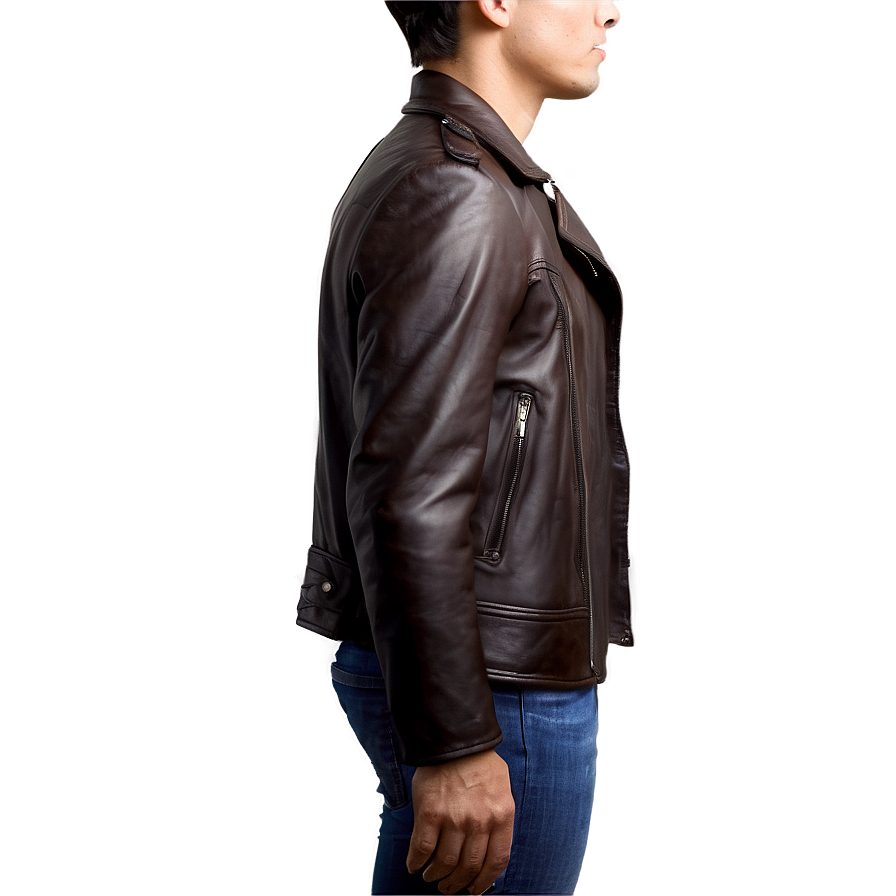 Classic Leather Jacket Png Som PNG Image