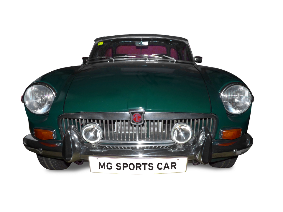 Classic M G Sports Car Front View PNG Image