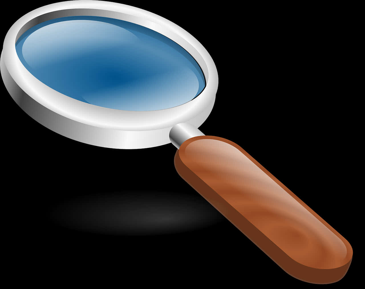 Classic Magnifying Glass Illustration PNG Image