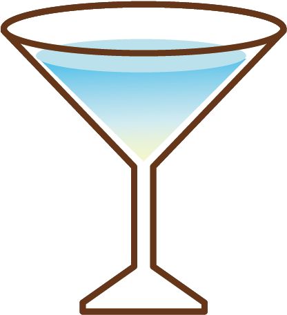 Classic Martini Glass Icon PNG Image