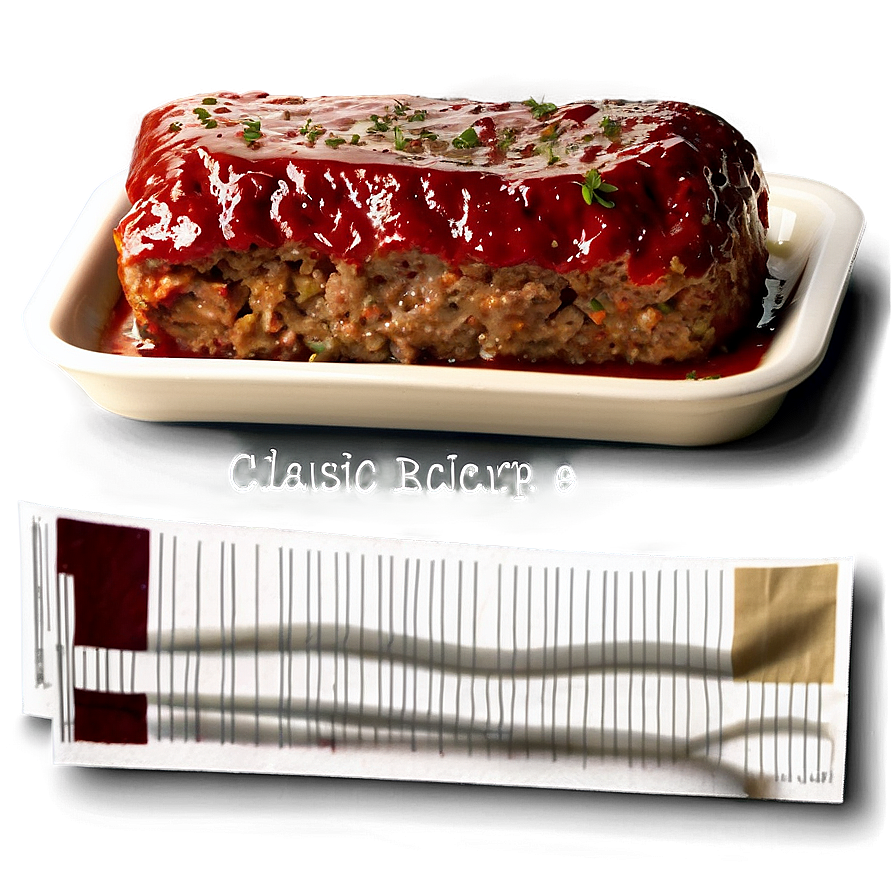 Classic Meatloaf Recipe Png Hrh77 PNG Image