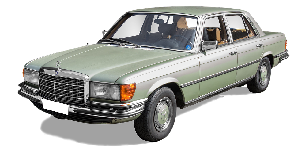 Classic Mercedes Benz Sedan PNG Image