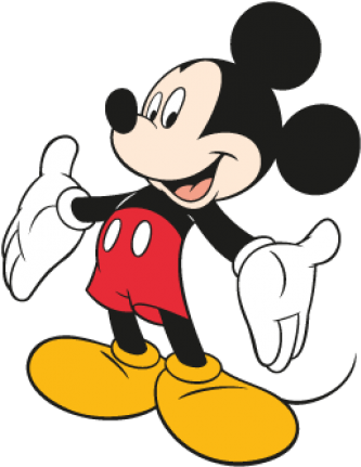 Classic Mickey Mouse Pose PNG Image