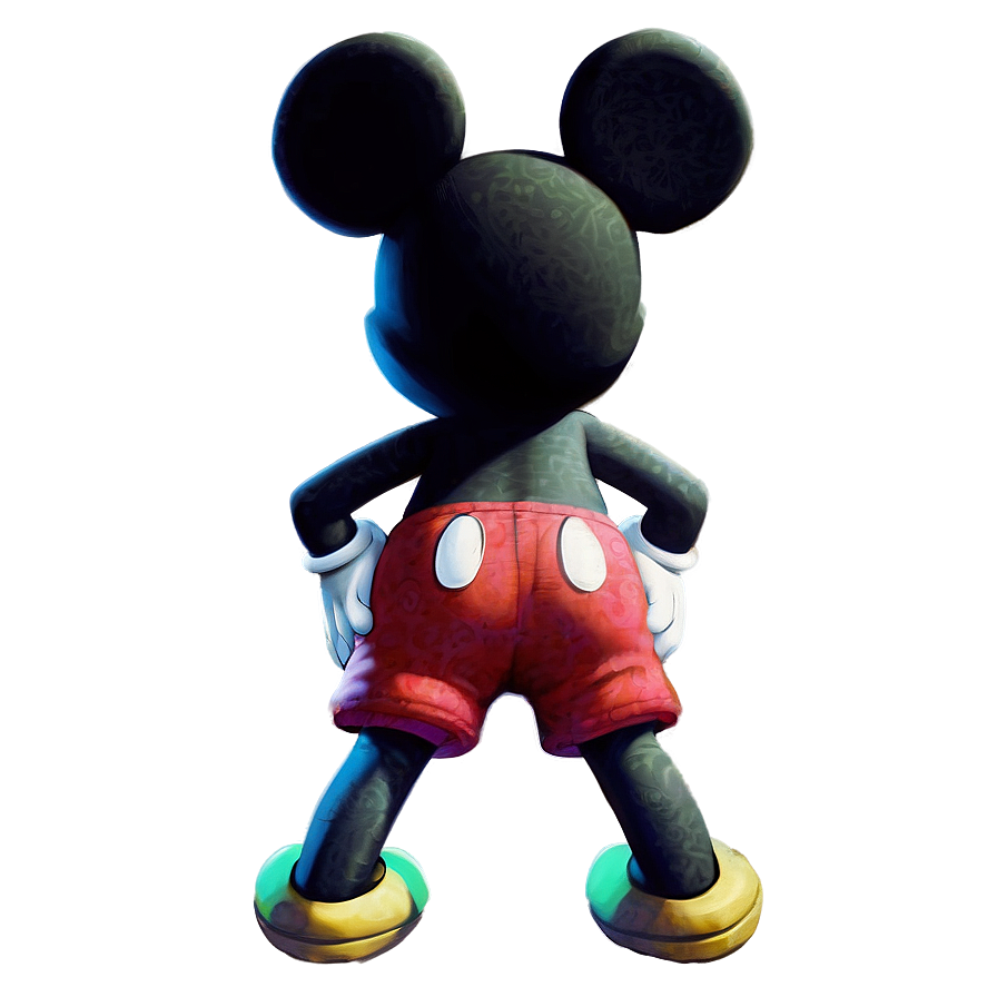 Classic Mickey Mouse Shadow Png Rku3 PNG Image