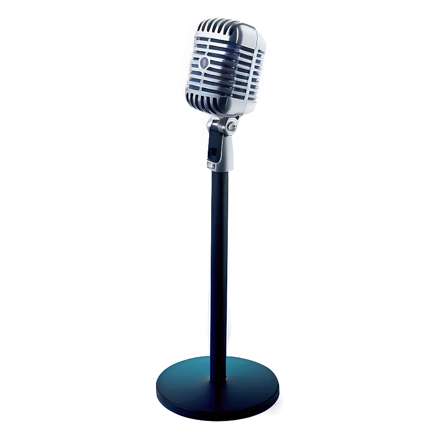 Classic Microphone On Stand Png 06282024 PNG Image