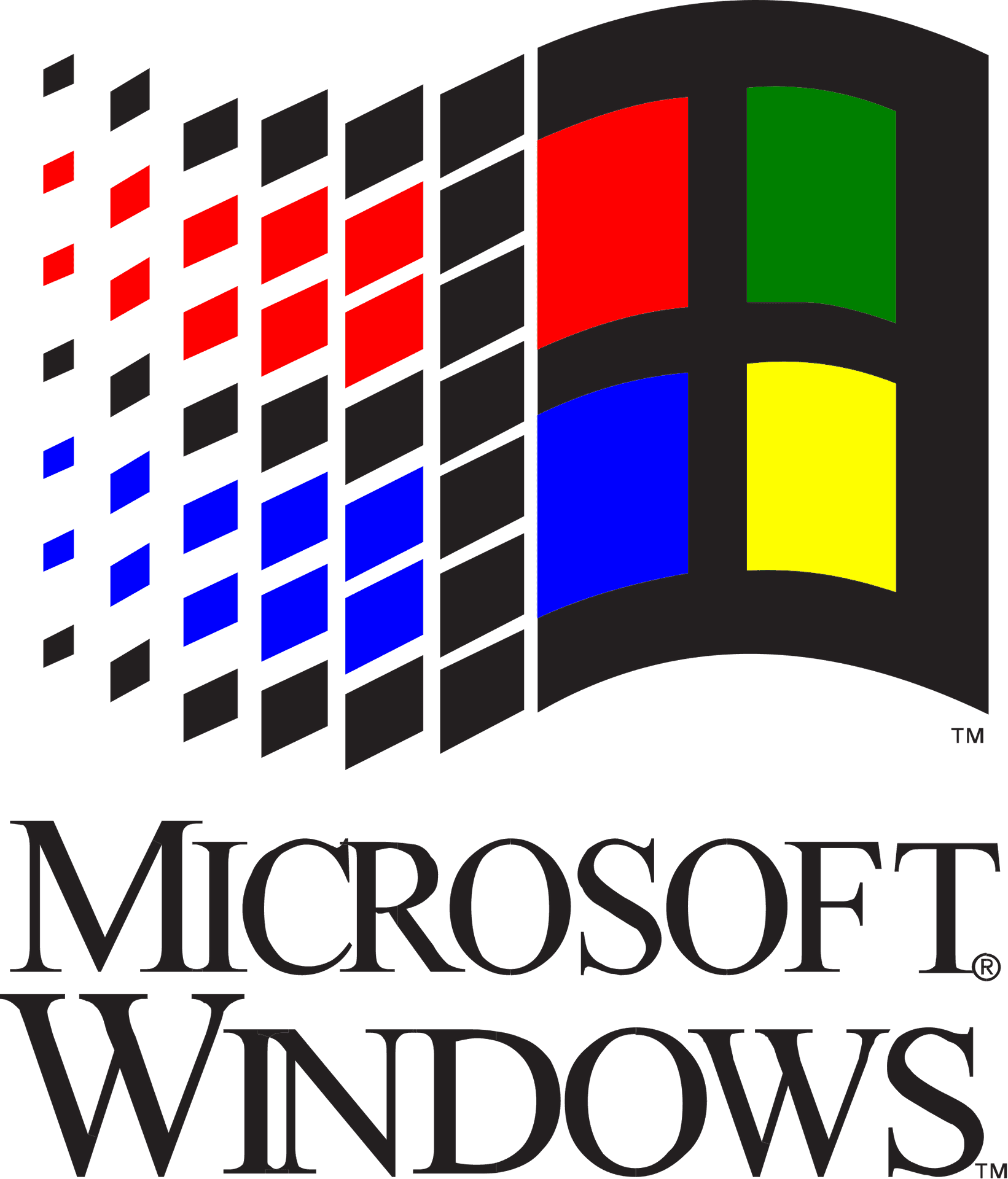 Classic Microsoft Windows Logo PNG Image