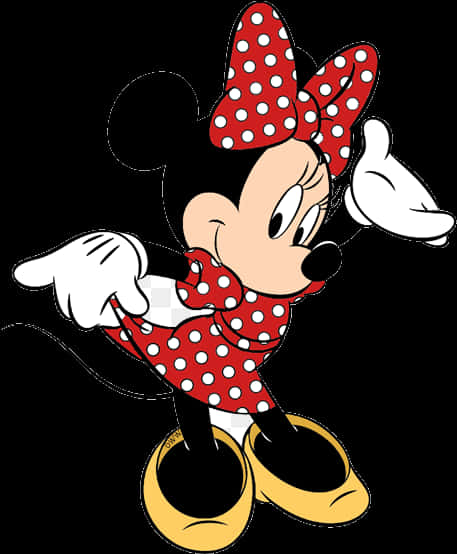 Classic Minnie Mouse Pose PNG Image