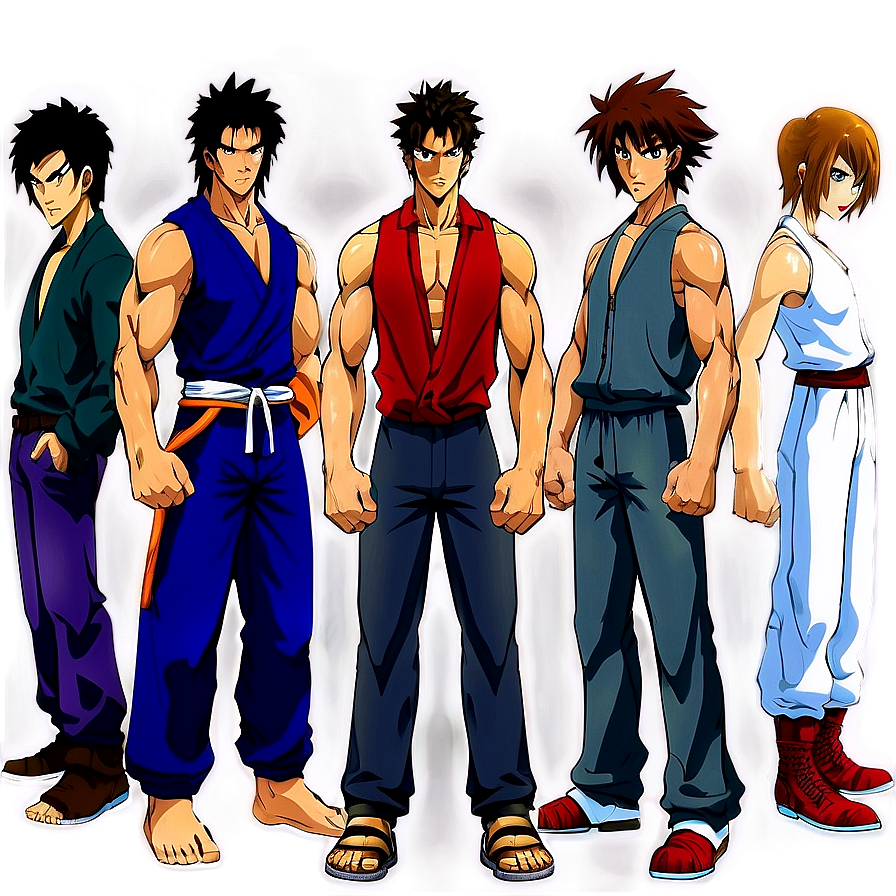 Classic Mugen Characters Lineup Png Whw PNG Image